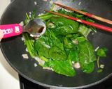 A picture of step 7 of Spinach and Bacon Sautéed in Butter.