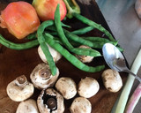 Foto del paso 1 de la receta: Pastas vegetarianas con mucho colorido navideño