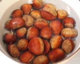 A picture of step 1 of It's Fall! Chestnuts Simmered in Red Wine.