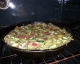 A picture of step 6 of Cast Iron Quiche w/ potato "crust".
