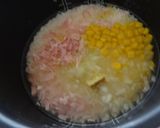 A picture of step 1 of Creamy Mentaiko Omurice.