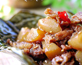 A picture of step 7 of Sautéed Spicy Konnyaku Seasoned with Oyster Sauce, Mayonnaise, and Bonito Flakes.