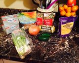 A picture of step 1 of Cheese Ball Holiday Cheese Planet.