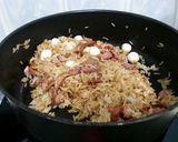 A picture of step 4 of Smoked Duck Fried Rice.