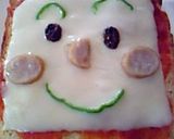 A picture of step 7 of English Muffin Anpanman Pizzas.
