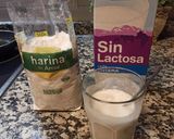 Foto del paso 2 de la receta: Natillas con harina de arroz y nueces. Sin lactosa