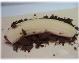 A picture of step 1 of Whole Banana Chocolate Pie.