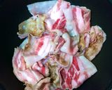 A picture of step 4 of From a Chef's Kitchen! The Secret to Easy and Super Delicious Tonjiru (Pork Miso Soup).