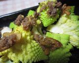 A picture of step 4 of Grilled Romanesco with Anchovies.