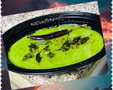 A picture of step 2 of Coconut Mint chutney.