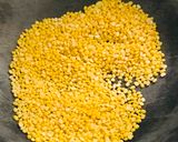 A picture of step 2 of Kandi Podi/Andhra Lentils Powder.