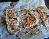 A picture of step 2 of Mushroom sandwich.
