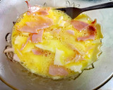 Foto del paso 3 de la receta: Tortilla con jamón y queso