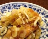 A picture of step 6 of Fried Yellowtail with Green Onions and Ponzu Sauce.