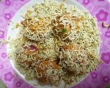 A picture of step 8 of Maggi Manchurian.