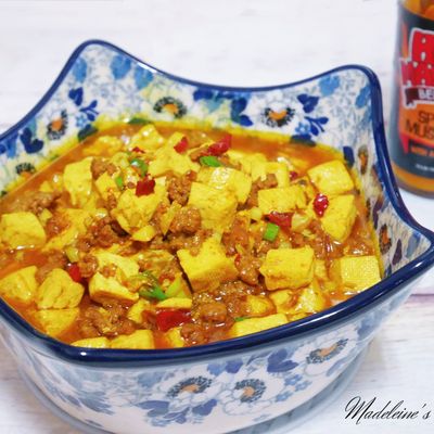 麻婆豆腐~貝里斯辣醬風味 — 6.2