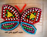 عکس مرحله 1 از دستور کیک پروانه با تزیین اسمارتیز