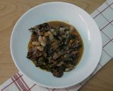 Pas rețetă Carne de vițel cu spanac și fasole 12 fotografie