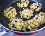 A picture of step 5 of Jeon with Chikuwa Fishcake, Nagaimo, and Nori Seaweed.