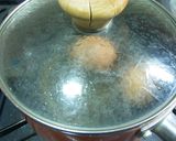 A picture of step 1 of Chinese-Style Marinated Boiled Eggs.