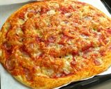 A picture of step 10 of Ready in 25 Minutes with Pancake Mix Easy Pizza Bread for a Light Lunch.