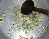 A picture of step 4 of Boondi Karhi.