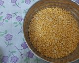 A picture of step 1 of Moong Dal Soup.