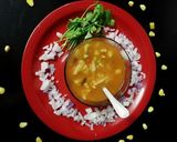 A picture of step 4 of Mix veg Tomato corn soup.