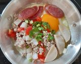 รูปขั้นตอนการทำที่ 2 ของ "ไข่กระทะแบบง่ายๆ"🍳Pan Fried Egg with Toppings
