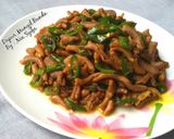 Foto langkah ke 3 dari resep Tumis Usus Ayam Cabe Hijau.
