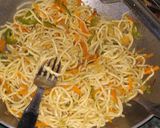 A picture of step 3 of Vegetable Noodles.