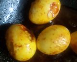 A picture of step 2 of Chettinad egg curry.