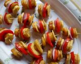 A picture of step 2 of Irish/plantain kebab.