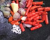 Foto langkah ke 3 dari resep Rujak Kangkung Cirebon.