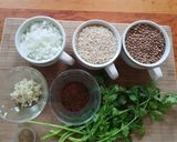 Foto del paso 1 de la receta: Arroz integral con lentejas y chile ancho