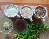 Foto del paso 1 de la receta: Arroz integral con lentejas y chile ancho