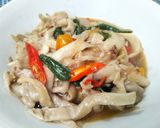 Foto langkah ke 7 dari resep Tumis Jamur Tiram.