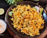 A picture of step 7 of Hyderabadi Veg Dum Biryani.