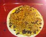 A picture of step 3 of Enchilada pie.