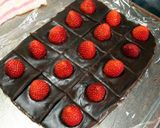 A picture of step 8 of Chocolate Ganache & Strawberry Daifuku for Valentine's Day.