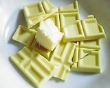 A picture of step 1 of Great As A Gift Matcha Marbled Unbaked Cheesecake.
