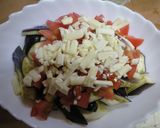 A picture of step 4 of Italian-Style Eggplant and Tomatoes in 5 Minutes in the Microwave.