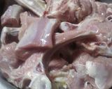 A picture of step 1 of Goat Potato Curry.