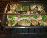 A picture of step 13 of Santiago's Amazing Bacon Chicken.