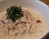 A picture of step 3 of Chicken Ham, and Ra-yu Salt Ramen.
