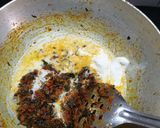 A picture of step 3 of Methi chana malai.
