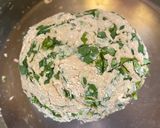 A picture of step 1 of Methi Aloo Paratha & Spring Onion Raita.