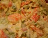 A picture of step 3 of Texas crab salad.
