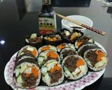 Foto langkah ke 1 dari resep Anabolic Beef Kimbap|High Protein, Low Calorie, Sugar & Gluten Free.