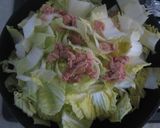 A picture of step 2 of Simple Bok Choy and Tuna Simmer.